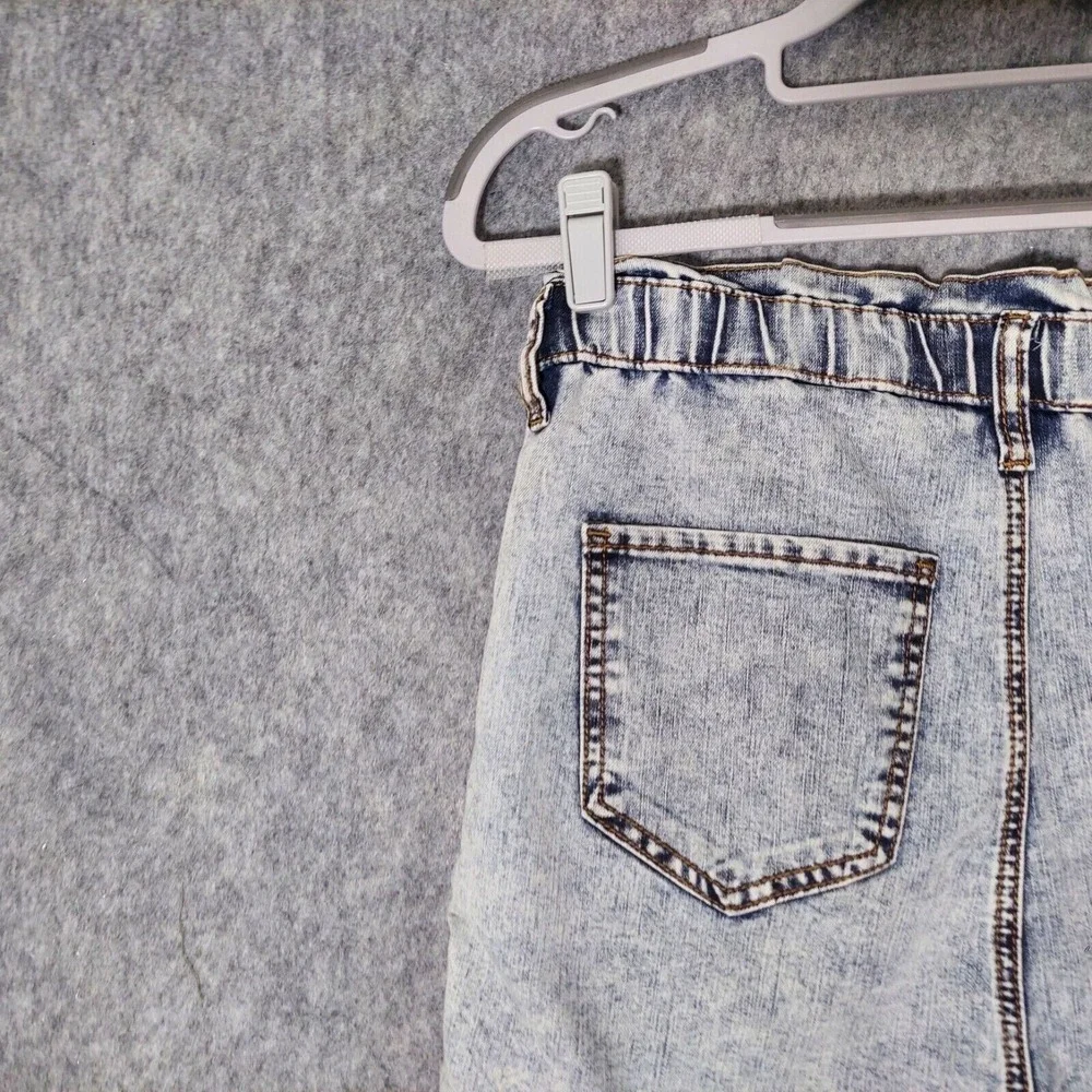 S.O.N.G Shorts 1 25 Y2K Baggy 80s Acid Wash Denim Pocket Stretch retro‎